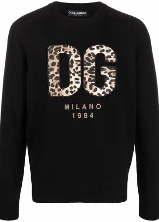 Dolce & Gabbana толстовка с нашивкой-логотипом