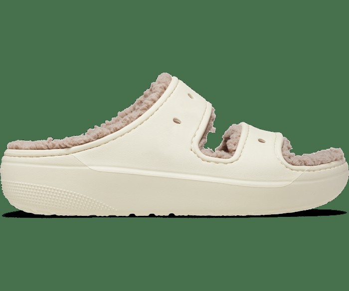 Классические уютные сандалии Cozzzy Crocs мужские, цвет Bone / Mushroom