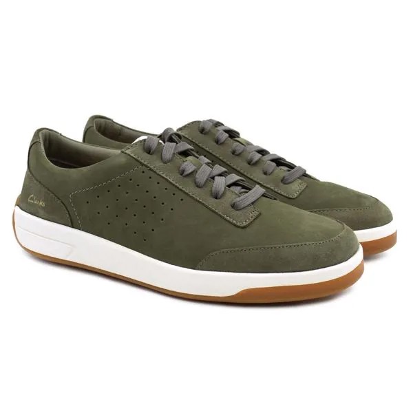 Мужские полуботинки Clarks (Hero Air Lace 26156518), оливковые