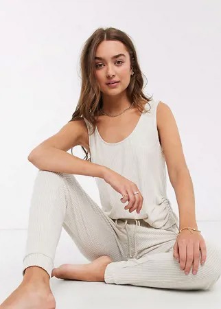 Очень мягкие джоггеры для дома от комплекта ASOS DESIGN Petite-Neutral