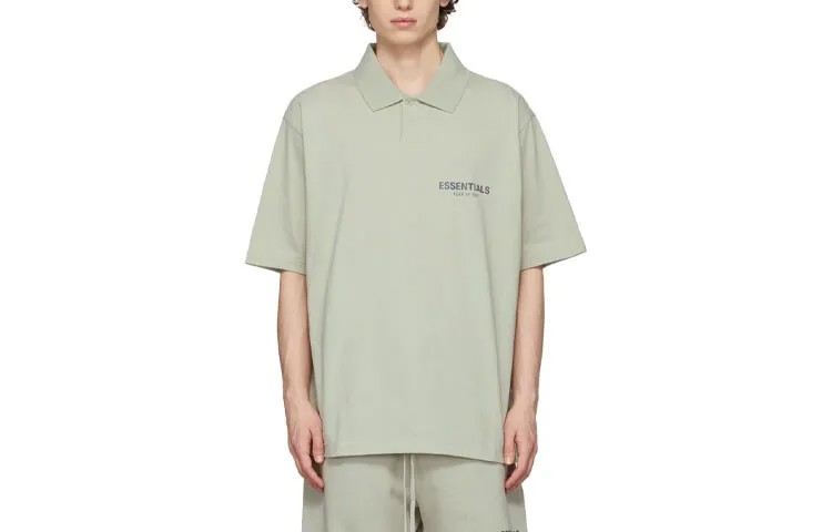 Футболка поло FW21 унисекс зеленая Fear Of God Essentials, зеленый
