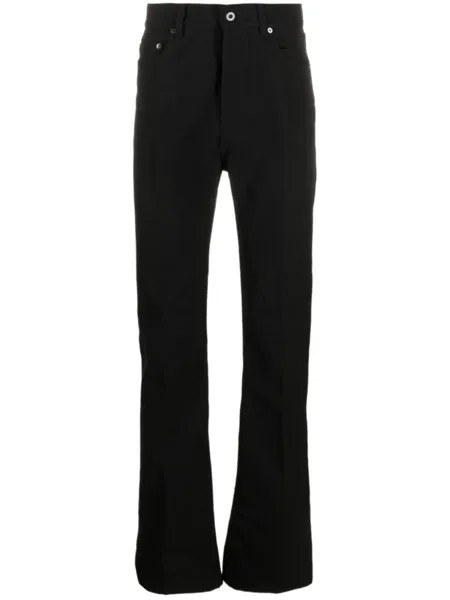 Rick Owens джинсы bootcut средней посадки, черный