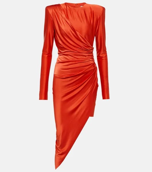 Платье миди с драпировкой ALEXANDRE VAUTHIER, красный