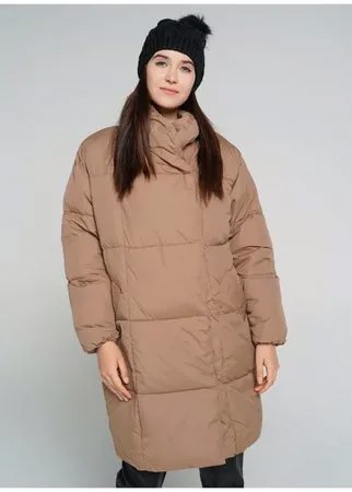 Пальто на синтепоне_ ТВОЕ A6554 размер XS, бежевый, WOMEN