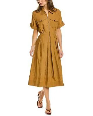 Платье-рубашка миди Ba-Sh женское коричневое 0