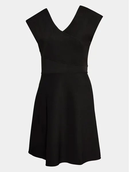 Коктейльное платье узкого кроя Armani Exchange, черный