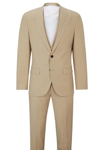 Деловой костюм henry/getlin242v2x slim fit Hugo, бежевый