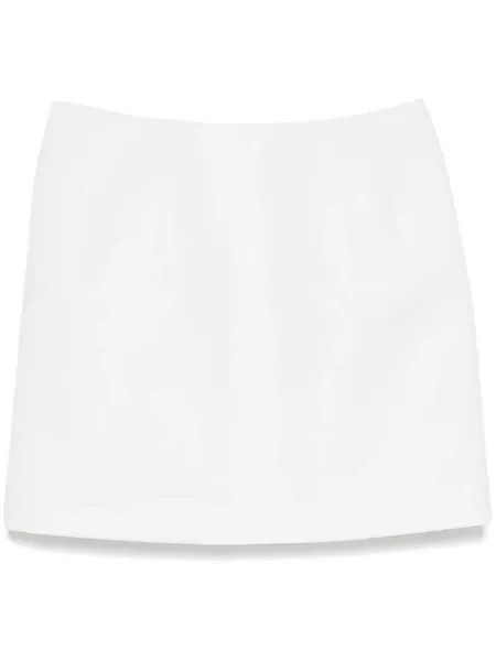 Carven твиловая юбка мини, белый
