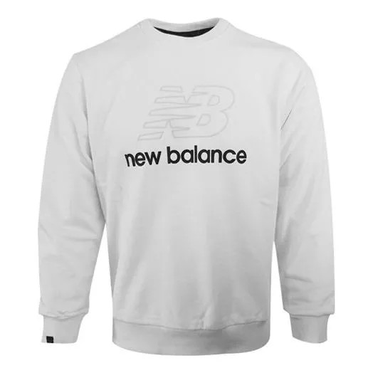 Толстовка New Balance Men's New Balance Athleisure Casual Sports Knit Round Neck Pullover White, белый