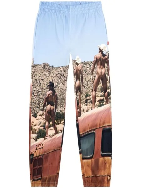 Diesel спортивные брюки с фотопринтом из коллаборации с ToFF, синий