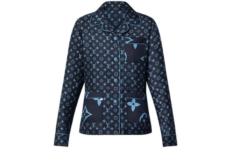 Рубашка женская Louis Vuitton, синий