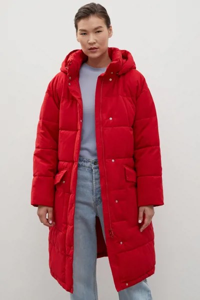 Пальто женское Finn Flare FWC11023 красное 2XL
