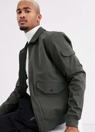 Бомбер цвета хаки Topman-Зеленый
