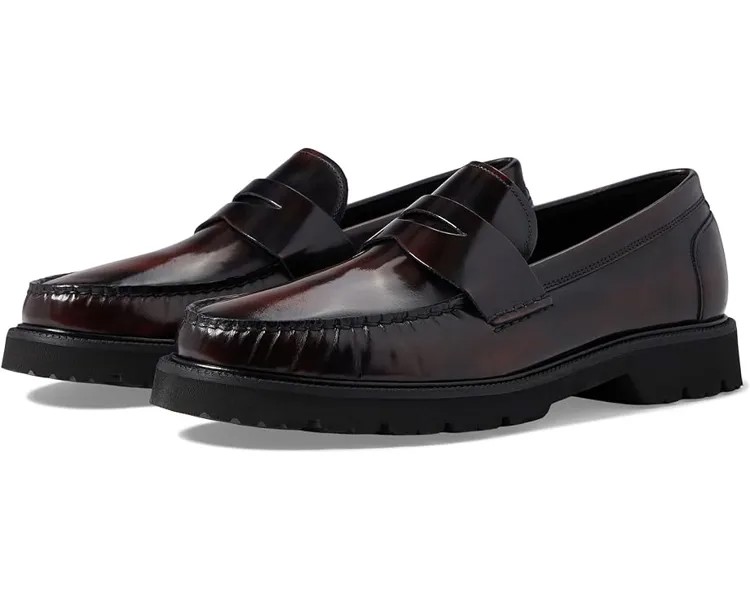 Оксфорды Cole Haan American Classics Penny Loafer, цвет Deep Burundy/Black