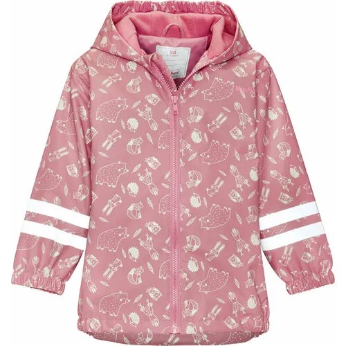 Куртка Playshoes Лесные обитатели, размер 128, розовый