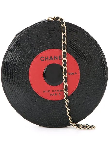 Chanel Pre-Owned круглая сумка с пайетками