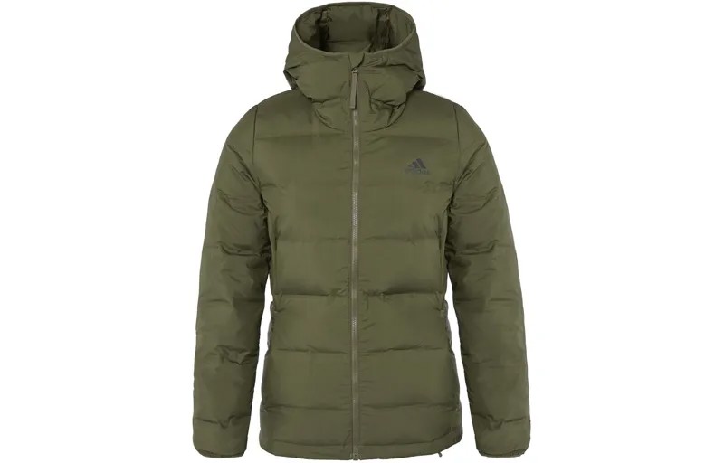 Пуховик женский зеленый Adidas