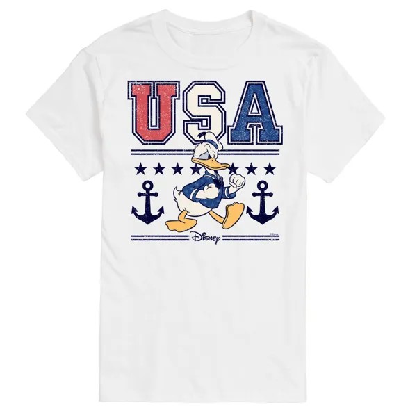 Мужская футболка Disney's Donald Duck с рисунком военно-морского флота США