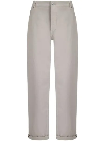 Brunello Cucinelli джинсы прямого кроя, нейтральный цвет