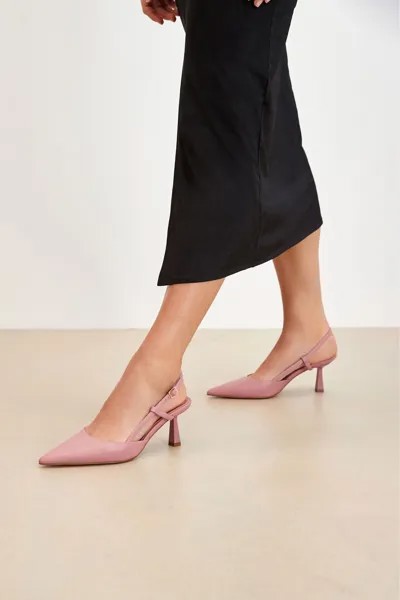 Туфли на открытом каблуке Forever Comfort Туфли с острым носком Next, розовый