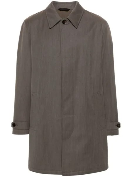 Brioni шерстяное пальто, коричневый