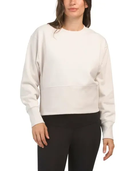 Укороченный топ с круглым вырезом Dkny Sport, цвет Sand