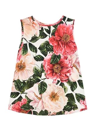 Топ с цветочным принтом Dolce&Gabbana детский