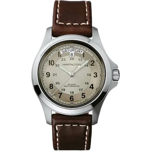 Наручные часы Hamilton Khaki Field H64455523, серый, коричневый