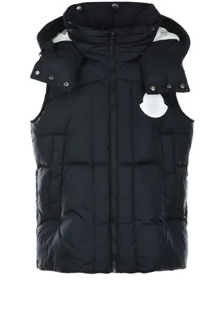 Черный пуховый жилет для мальчиков Moncler
