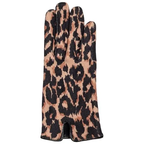 Перчатки леопардовые ONLY 15190438 Черный 9,5