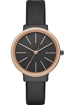 Швейцарские наручные  женские часы Skagen SKW2480. Коллекция Leather