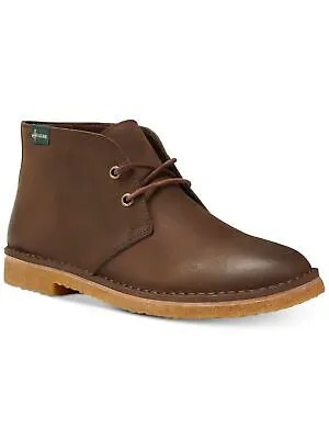 EASTLAND Mens Brown Hull 1955 Кожаные ботинки Chukka с круглым носком на блочном каблуке 8 D