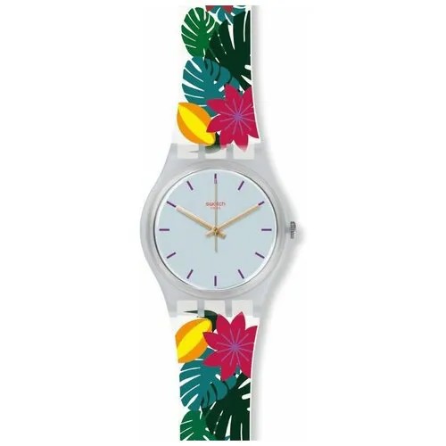 Наручные часы swatch, мультиколор, белый