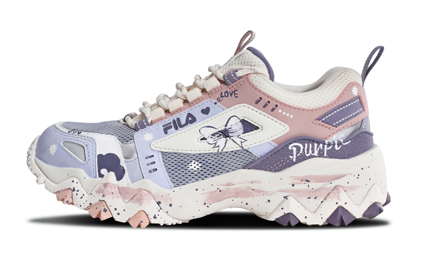 Кроссовки FILA Oakmont Lifestyle Shoes Women's Low-top Pink/Purple, светло-фиолетовый