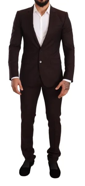 Костюм DOLCE - GABBANA из шерсти бордо MARTINI Slim Fit EU44 / US34 / XS Рекомендуемая розничная цена 2400 долларов США