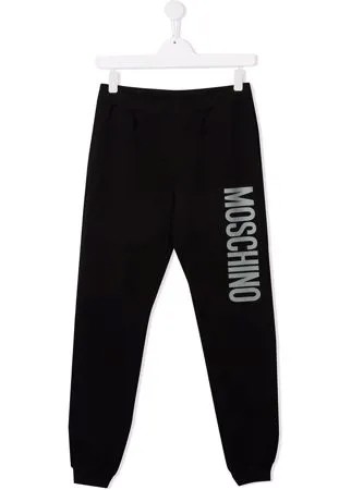 Moschino Kids спортивные брюки с логотипом