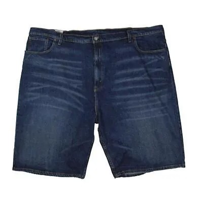 Мужские синие свободные прямые темные джинсовые шорты Levis 52 BHFO 1873