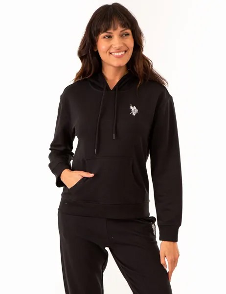 Худи U.S. Polo Assn. High Low Multi Tonal Logo, черный