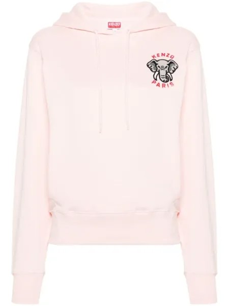Kenzo худи с вышивкой, розовый