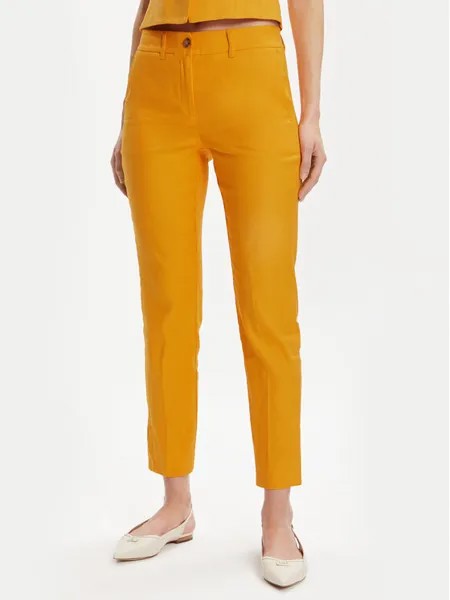 Тканевые брюки стандартного кроя Marella, оранжевый