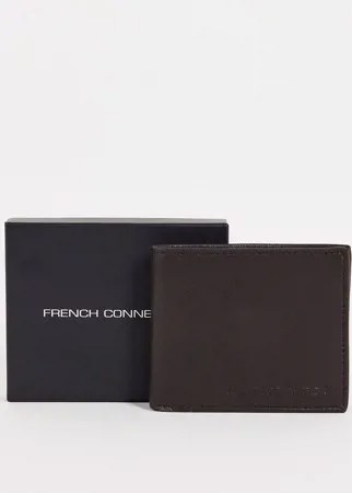 Коричневый бумажник классического складного дизайна French Connection-Коричневый цвет