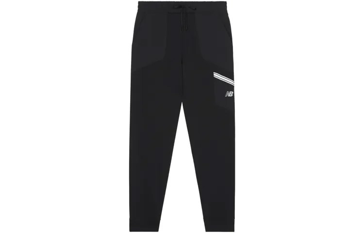 Женские трикотажные спортивные штаны New Balance, цвет Black