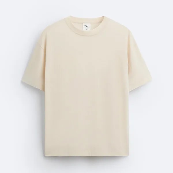 Футболка Zara Lightweight - Limited Edition, экрю