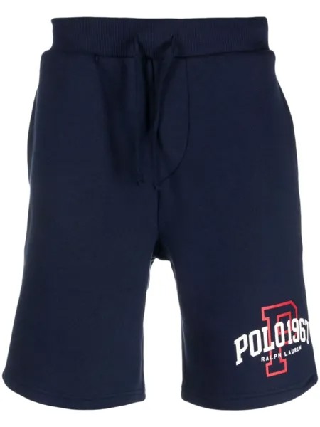 Polo Ralph Lauren спортивные шорты с логотипом, синий