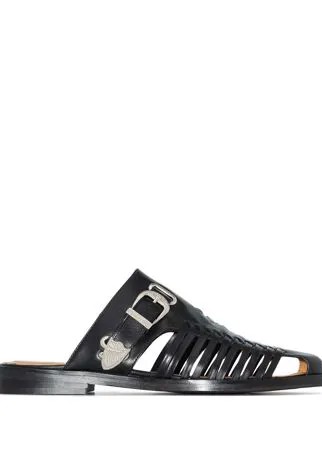 Toga buckle-strap leather sandals