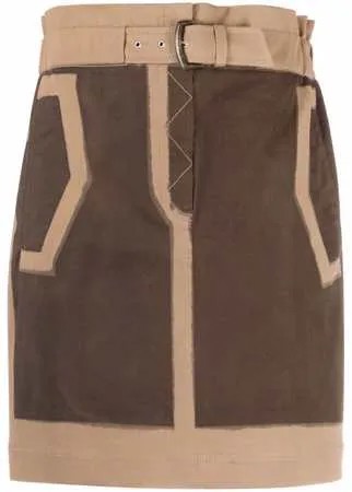 Alberta Ferretti юбка мини с поясом