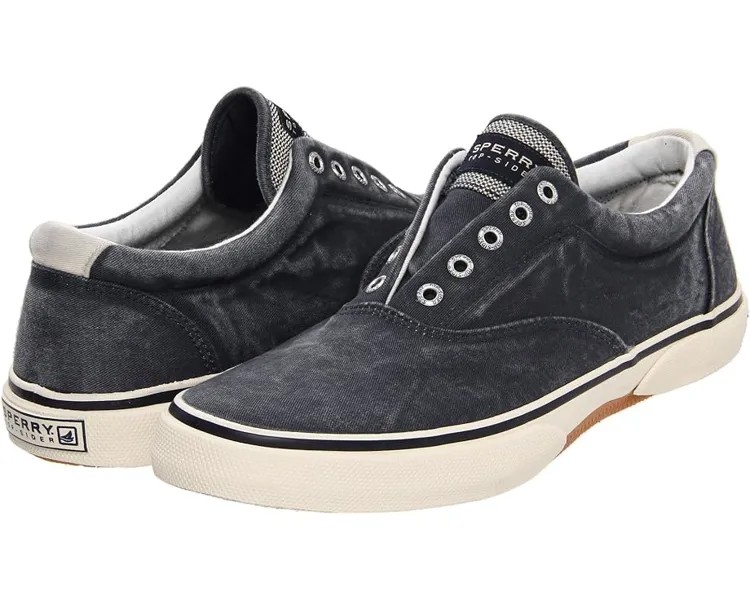 Кроссовки Sperry Halyard Laceless, цвет Salt Washed Navy