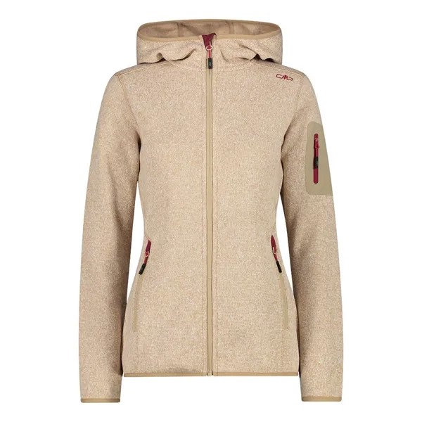 Куртка CMP 3H19826 Hooded Fleece, бежевый