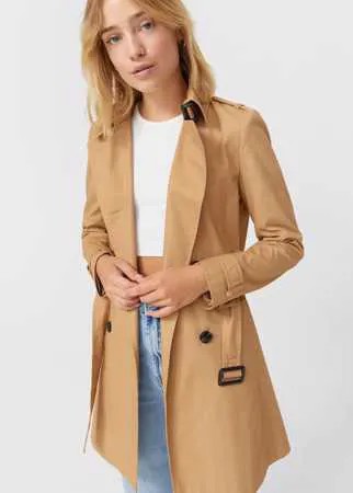 Stradivarius Базовый Тренч Бежевый L