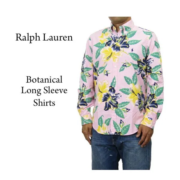 Рубашка классического кроя с длинными рукавами и цветочным принтом Polo Ralph Lauren Aloha - Розовый -